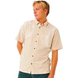 Rip Curl Kurzarmhemd Beige XL