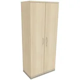 fm Büromöbel Aktenschrank abschließbar für 5 Ordnerhöhen Breite 80 cm »Sidney« braun, 80x186.9x44.2 cm