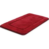 Mixibaby Badteppich rutschfeste,weicher Badezimmerteppich, Wasserabsorbierend Badematte, Maschinenwaschbar, Badvorleger für Dusche, Badewanne und Toilette, Größe:50 cm x 80 cm, Farbe :Rot