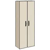 vidaXL Schuhschrank 60 x 166 x 30 cm creme / beige