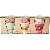 Rice Kleine Melamin Kinder Becher 0,16 l Rosa 6 St.