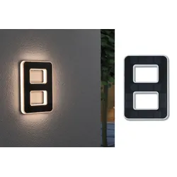 Outdoor Solar Hausnummer 8 IP44 3.000K 0,2W Akku wechselbar