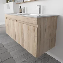 Megabad Lodge Doppel-Waschtischunterschrank 126 cm mit 4 Türen für Waschtisch Villeroy & Boch Venticello HMW13056D01KEITC130 mit Käuferschutz. Online bestelle, Badmöbel,
