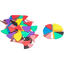 Wissner aktiv lernen - 71 Bruchrechenteile rund Durchmesser 10 cm - RE-Plastic°, Wissner120122.000