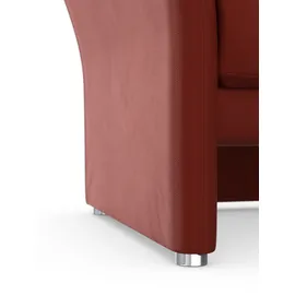 DOMO collection Sessel Pina Mikrofaser 99 x 95 x 88 cm rot