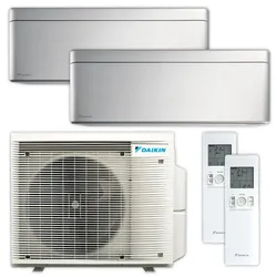 DAIKIN Klima-Set Stylish | FTXA20+FTXA35 | silber | 2,0 kW + 3,4 kW