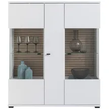 xonox.home Highboard 115 x 135 x 37 cm Weiß