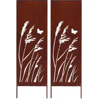 kpga kapaga home & garden Sichtschutz Metall 160 x 50 cm Braun