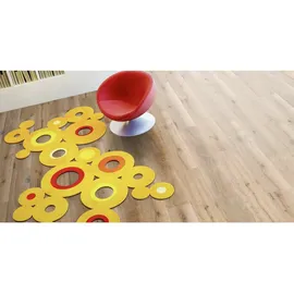 granorte Korkboden Ecoprint Eiche Bisque, Landhausdiele, 1.164 x 194 x 8,5 mm)