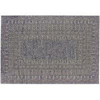 Sieger Outdoorteppich, Grau, Dunkelblau, Textil, orientalisch, rechteckig, 160x230 cm, schmutzabweisend, UV-beständig, pflegeleicht, reißfest, Teppiche & Böden, Teppiche, Outdoorteppiche