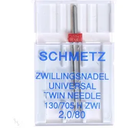 Schmetz Zwillings-Universal-Nadel 2 mm Stärke 80