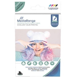 MediaRange Fotopapier-Karten 10 x 15 cm »MRINK104« 220 g/m2 50 Blatt weiß