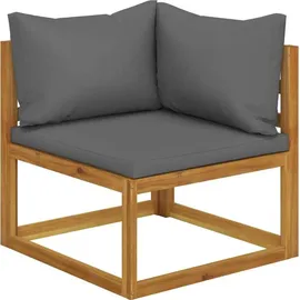 vidaXL 3-Sitzer-Gartensofa mit Auflage Akazie Massivholz