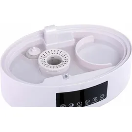 Grundig Luftbefeuchter und Aroma Diffuser 4L - Diffuser Ätherische Öle - Humidifier mit Hygrometer und Zeitschaltuhr - Räume der 15 zu 30m2 - 26 x 15 x 33 CM - Weiß
