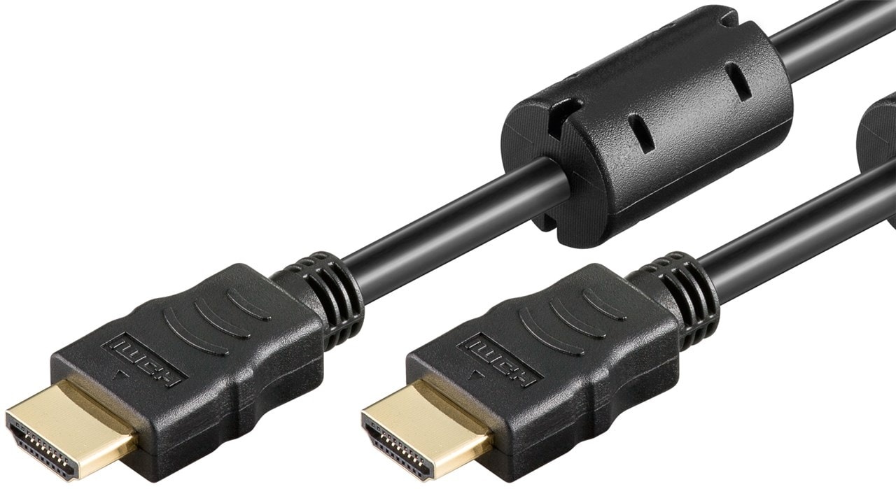 Goobay High-Speed-HDMI-Kabel mit Ethernet Ferrite (3 m, HDMI), Video Kabel