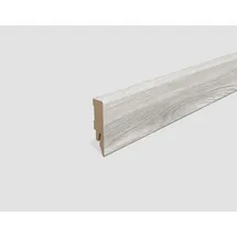 EGGER Sockelleiste L583 Kubisch für Fußboden Charlotte 6 cm Eiche Hellgrau