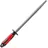 Friedr. Dick F. DICK Fleischerstahl 30 cm (Griff rot/schwarz, Wetzstahl rund mit 2 K-Griff, Oberflächenhärte über 65° HRC, Schleifstein für Kochmesser) 73171300-63