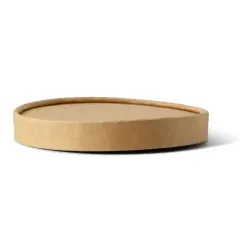 Greenbox Karton-Membran-Deckel für Lebensmittel, Ø 11,5 cm  DFC086921 , 1 Packung = 25 Stück, Farbe: braun