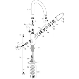 Hansgrohe Focus M42 220 Geräteabsperrventil 1jet (71803000)