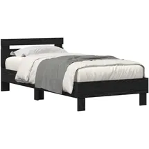 vidaXL Moderner Bettrahmen 90 x 200 cm Schwarz