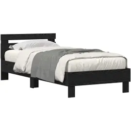 vidaXL Moderner Bettrahmen 90 x 200 cm Schwarz