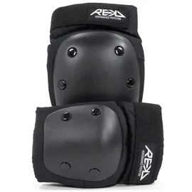 Rekd Protection Heavy Duty Double Pad Set - Black / Black - M