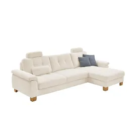 meinSofa Ecksofa aus Cord Suna ¦ beige ¦ Maße (cm): B: 316 H: 86 T: 177.0