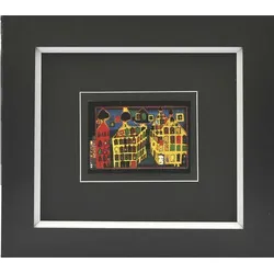 Kunstdruck HUNDERTWASSER - bunt