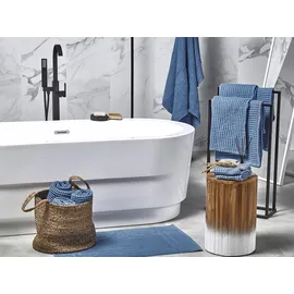 Beliani Areora Handtuchset 11-tlg. blau