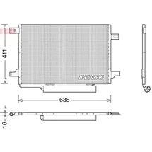 Denso Kondensator, Klimaanlage DCN17004