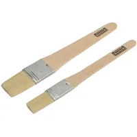 Kaiser Backpinsel-Set 2-teilig, Backpinsel Naturborsten, sichere Borsten-Metallfixierung, Buchenholz-Griff,