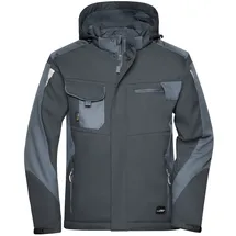 James & Nicholson Professionelle Softshelljacke mit Innenfutter JN824 Gr. S black/carbon