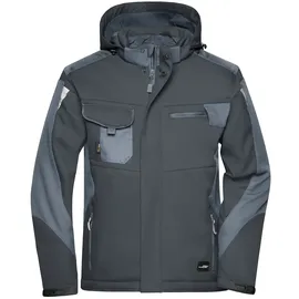 James & Nicholson Professionelle Softshelljacke mit Innenfutter JN824 Gr. S black/carbon