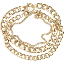 URBAN CLASSICS Layering Anklet - Goldfarben