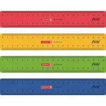 Brunnen Lineal 20cm Flexi farbig