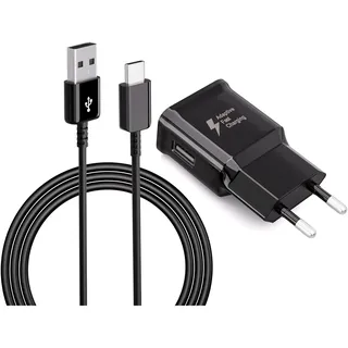 Original Ladegerät Schnellladegerät Netzteil mit USB Typ-C Ladekabel Schnellladekabel für Samsung Galaxy S8, S8 Plus, S9, S10, S9 S10 Plus, S10e, A53, A51, A40, A34, A25, A15, Z Flip3, Z Fold4 5G