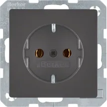 Berker SCHUKO-Steckdose anth/sa 47436086