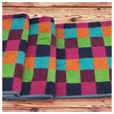 CAWÖ Life Style Karo 7047 Saunatuch 70 x 180 cm multicolor