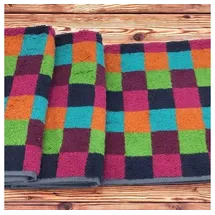 CAWÖ Life Style Karo 7047 Saunatuch 70 x 180 cm multicolor