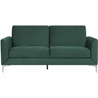 Beliani Sofa Samtstoff grün Fenes