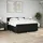 vidaXL Boxspringbett mit Matratze Schwarz 180x200 cm Stoff