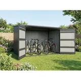 jungelmar Premium Fahrradgarage 217 x 226 x 145/166 cm anthrazit