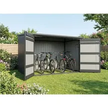 jungelmar Premium Fahrradgarage 217 x 226 x 145/166 cm anthrazit
