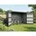 jungelmar Premium Fahrradgarage 217 x 226 x 145/166 cm anthrazit