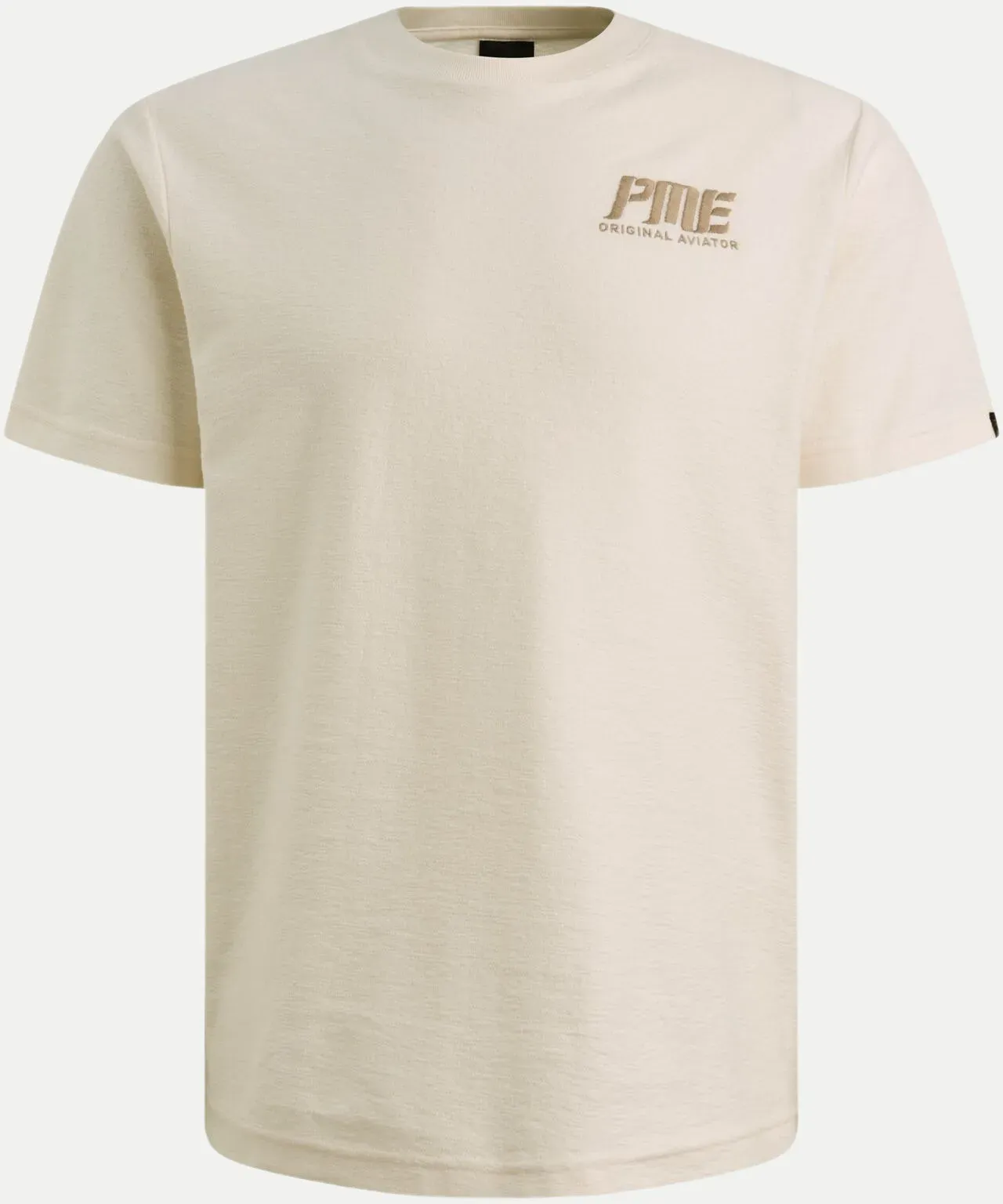 T-Shirt mit Logo Beige M