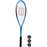 Wilson Ultra Elite Squashschläger + Squashbälle (verschiedene Optionen erhältlich) (Schläger + Bälle)