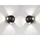 meine wunschleuchte Außenleuchte LED 2er Set Ø 10 cm schwarz mit Bewegungsmelder