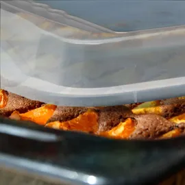 Relaxdays Backblech mit Deckel, 3in1 Kuchen Transportbox, BxT 40,5 x 32,5 cm, rechteckige Backform, Transporthaube, grau