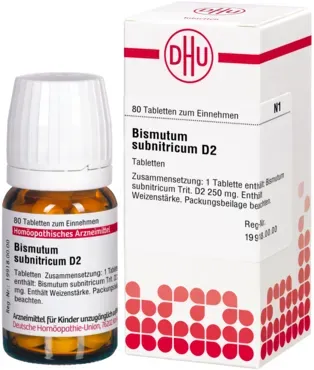 Bismutum Subnitricum D 2 Tabletten 80 St