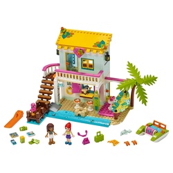 LEGO® Spielbausteine Friends 41428 Strandhaus mit Tretboot, (Set, 444 St., Set) bunt
